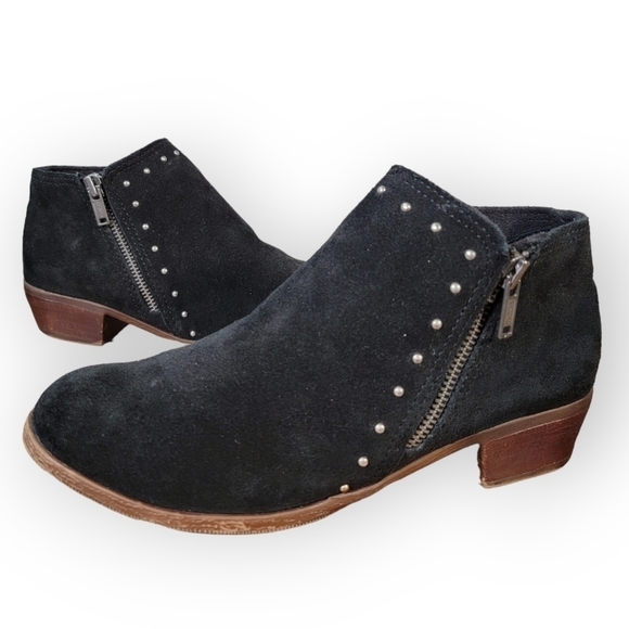 Minnetonka black suede ankle boots with studding Size 7.5 - Picture 16 of 17